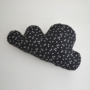 Dekorativna blazina - oblaček (črn)