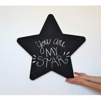 Lesena tabla - zvezda